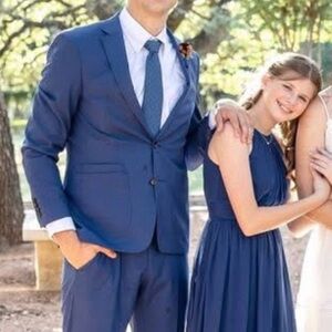 Murano Navy Blue Men's Suit Jacket